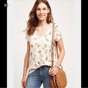 T. La floral shirt - Anthropologie